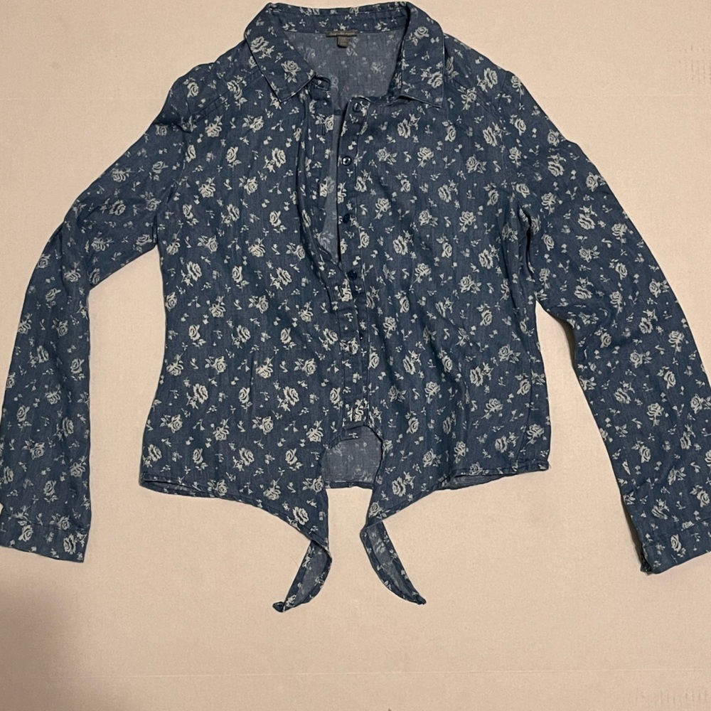 Charlotte Russe Button Down Floral Blouse